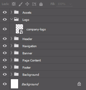 Example of Naming and Organizing Groups and Layers